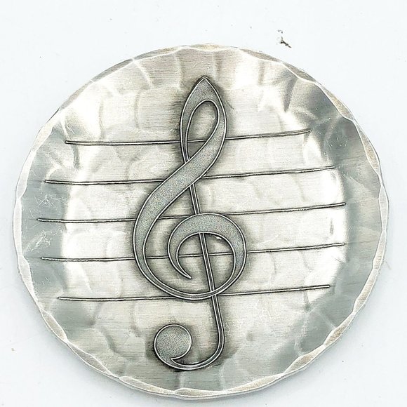 Other - Treble Clef Silver Trinket Tray Wendell August